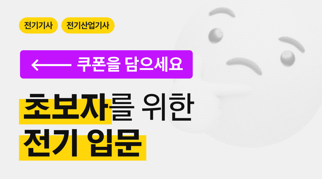 [신규 가입자 1,000원 구매 이벤트] 노란돼지 초보자를 위한 전기 입문 (선착순 마감)