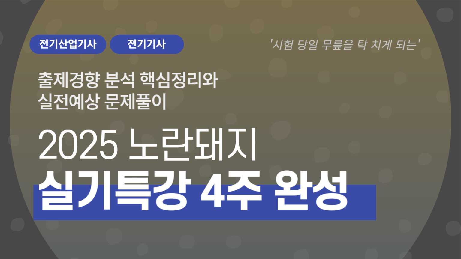 2025 노란돼지 실기특강 4주 완성